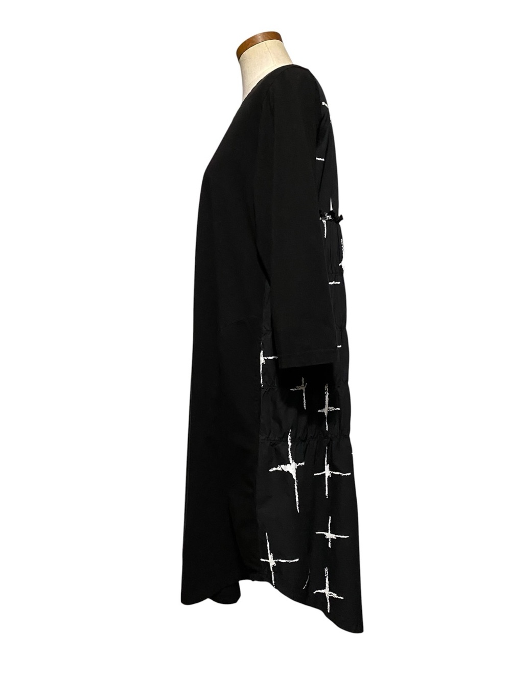 Snapdragon & Twig Mix Media Abstract Galaxy Dress S High End Boho Lagenlook - Picture 6 of 16